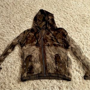 Mesh Camouflage Hooded Jacket | Size:Large